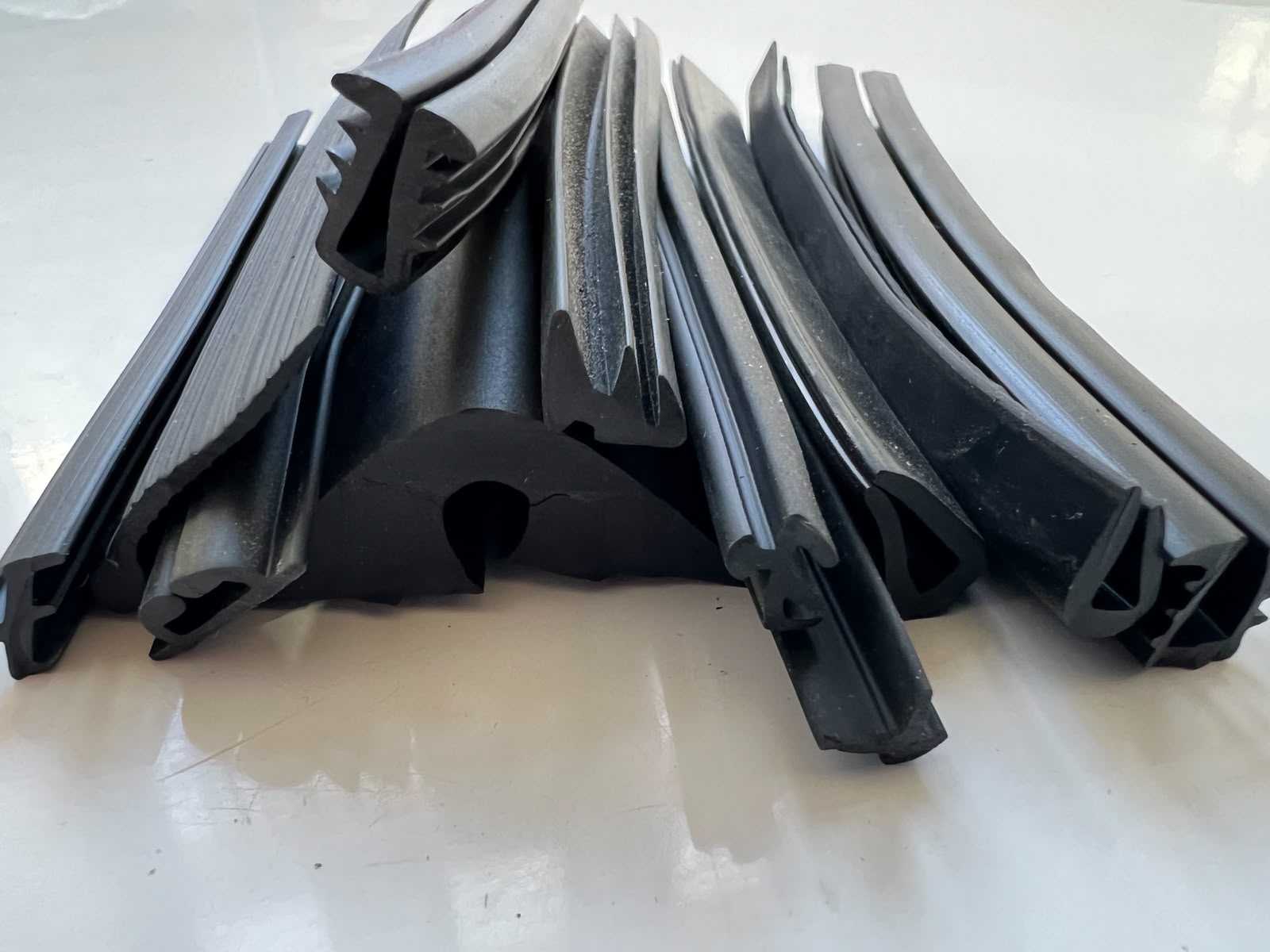 Extrusion profile close-up