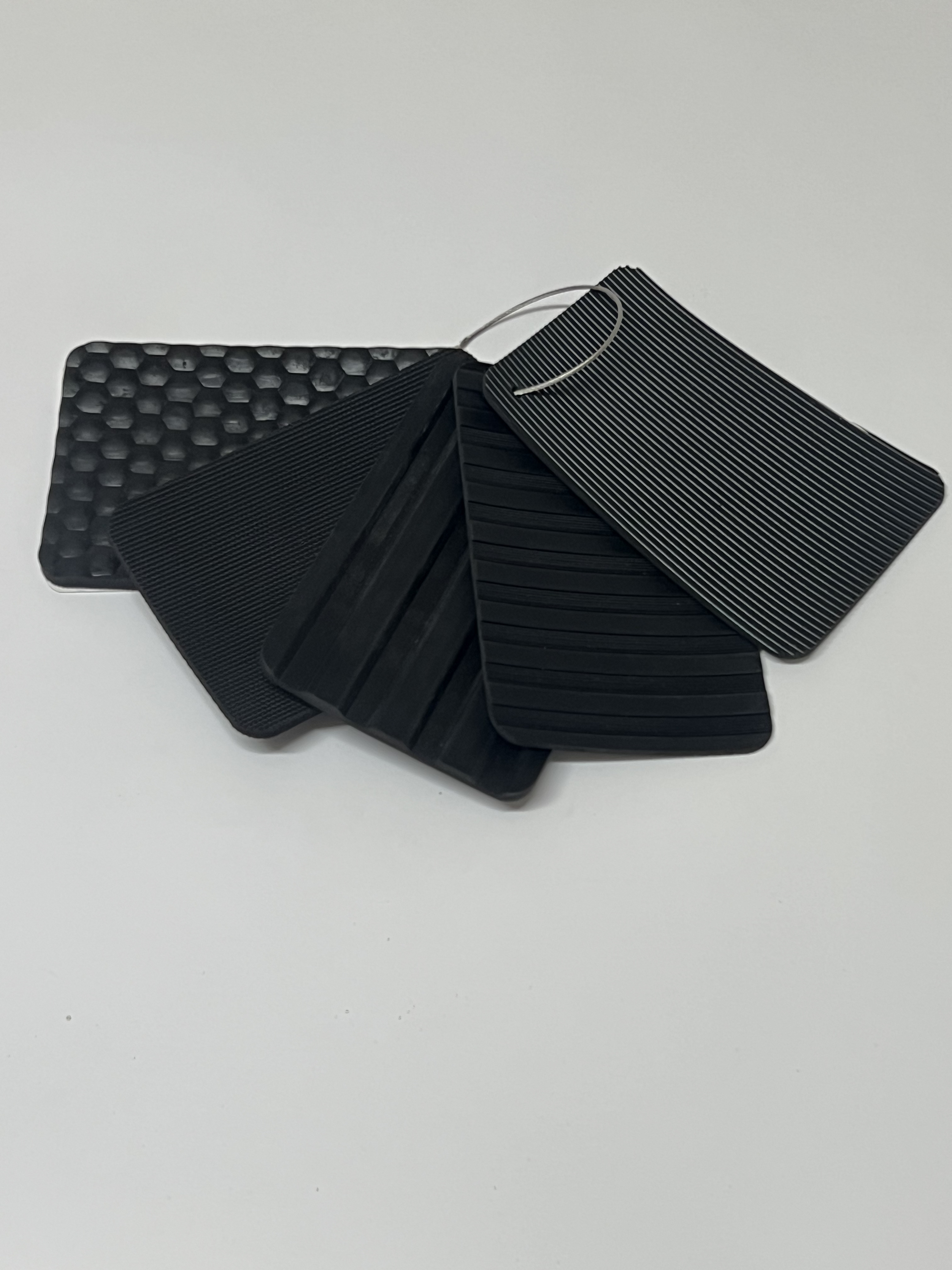 Rubber flooring samples